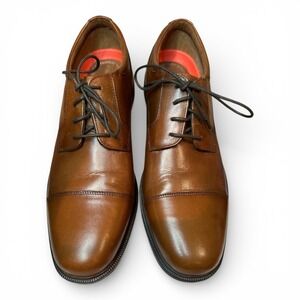 !! SOLD !! Rockport Men's 12 Waterproof Leather Cap Toe Oxford Dress Shoes Brown